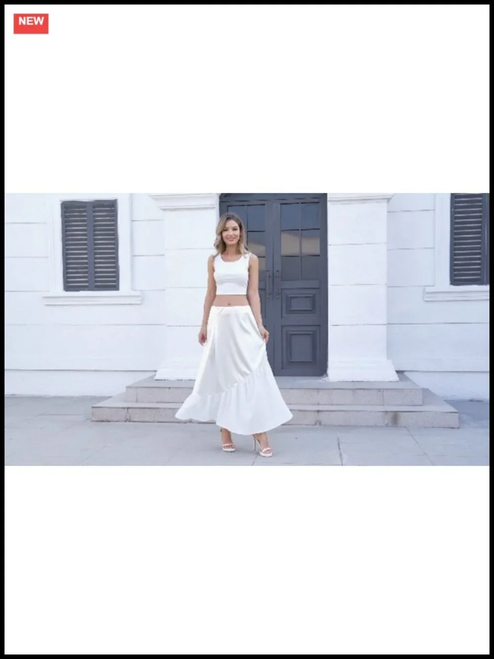 Silk High Waisted Maxi Skirt Pleated Asymmetrical Hem Flowy